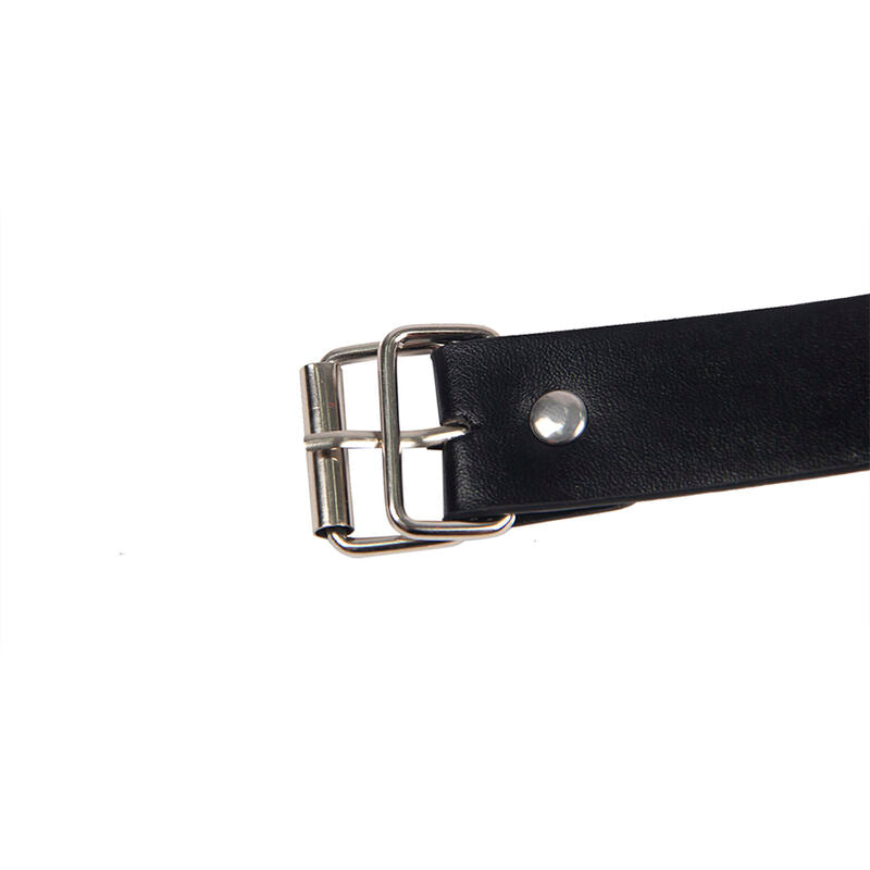 SUBBLIME - 953720 BLACK BONDAGE LEATHER STRAP CHEST CLAMPS ONE SIZE