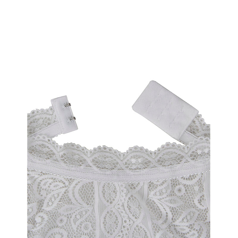 SUBBLIME - 953867 WHITE LACE BODYSUIT L/XL