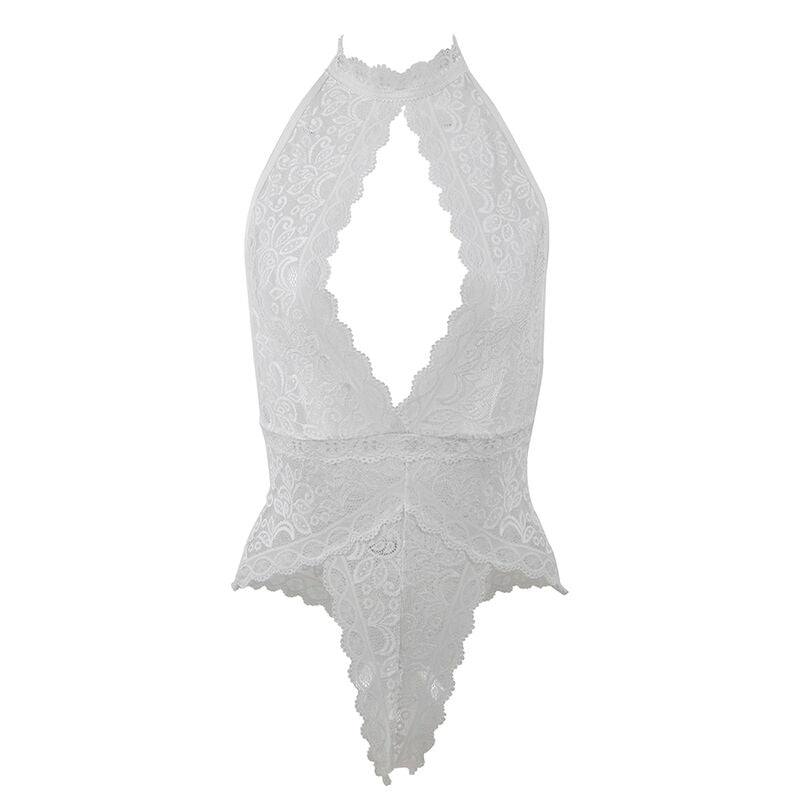 SUBBLIME - 953867 WHITE LACE BODYSUIT L/XL