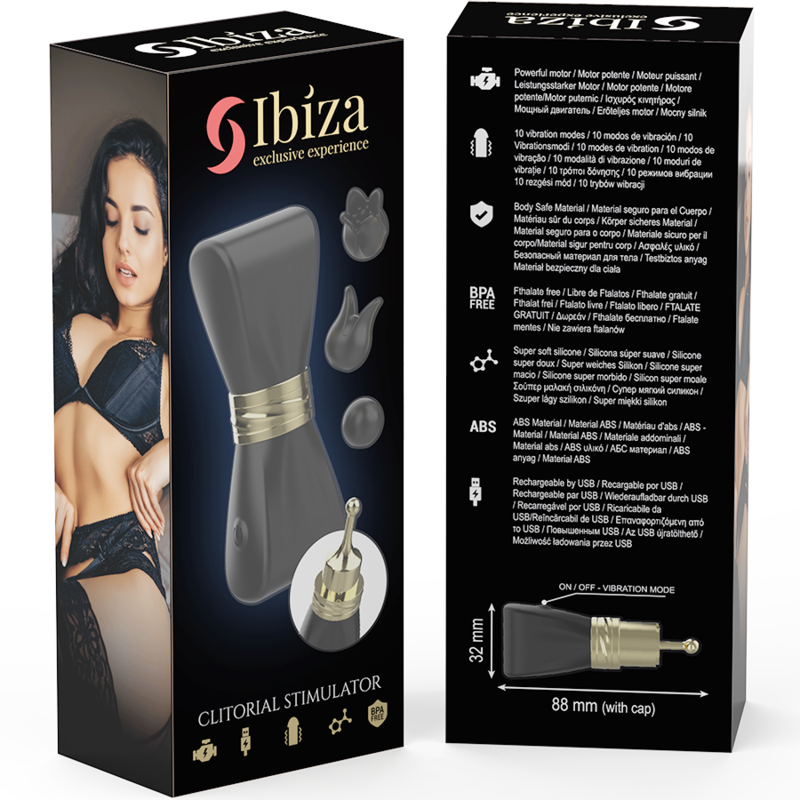 IBIZA - CLITORIS STIMULATOR SET WITH 3 HEADS