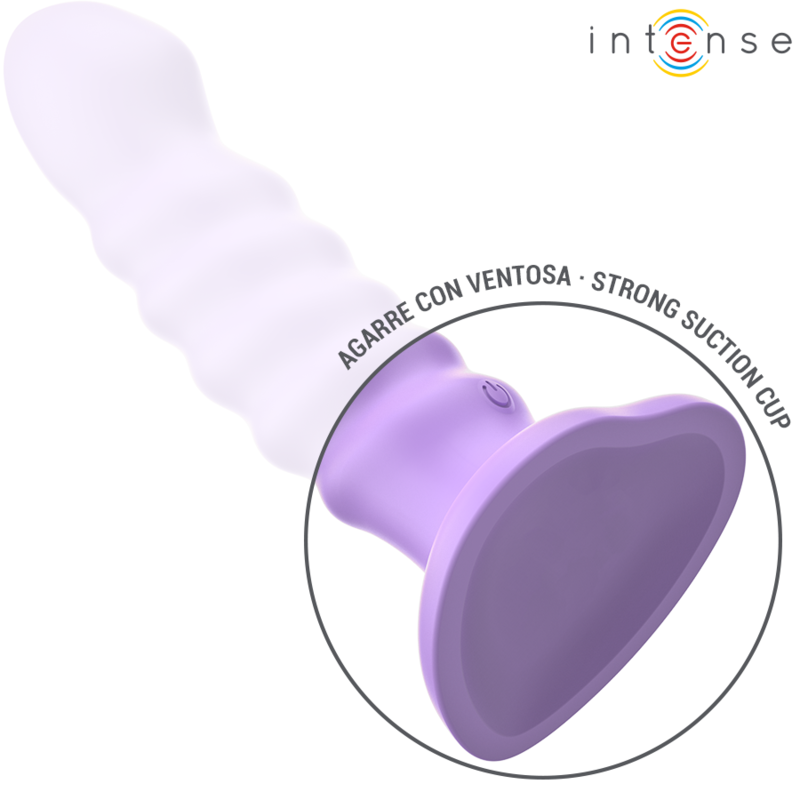 INTENSO - BRENDA VIBRADOR TAMANHO M DESIGN ESPIRAL 10 VIBRAÇÕES ROXO CONTROLE REMOTO