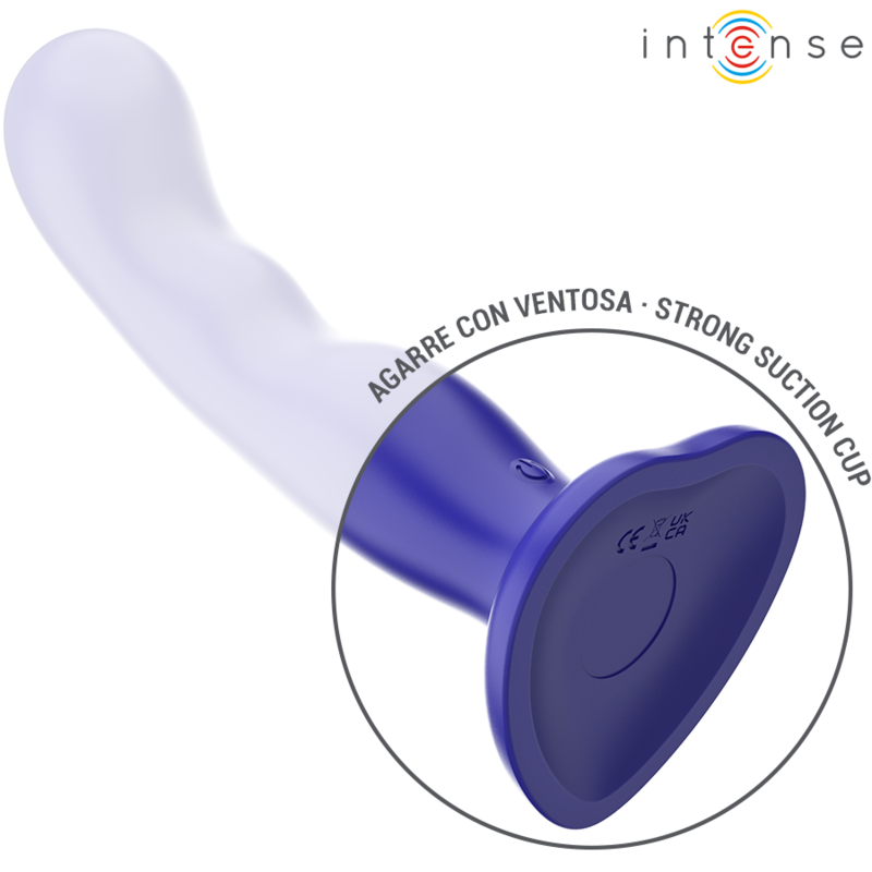 INTENSE - SHORTY VIBRATOR WITH BLUE SUCTION CUP REMOTE CONTROL