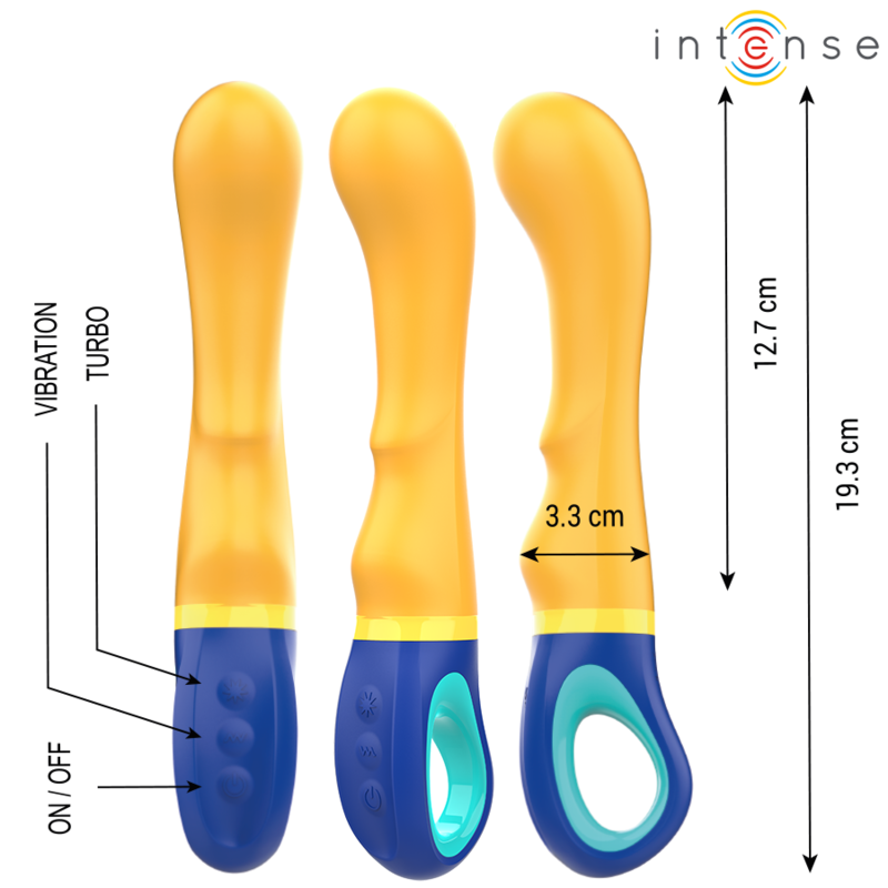 INTENSE - VIBRADOR SHAGGY G-SPOT AMARELO