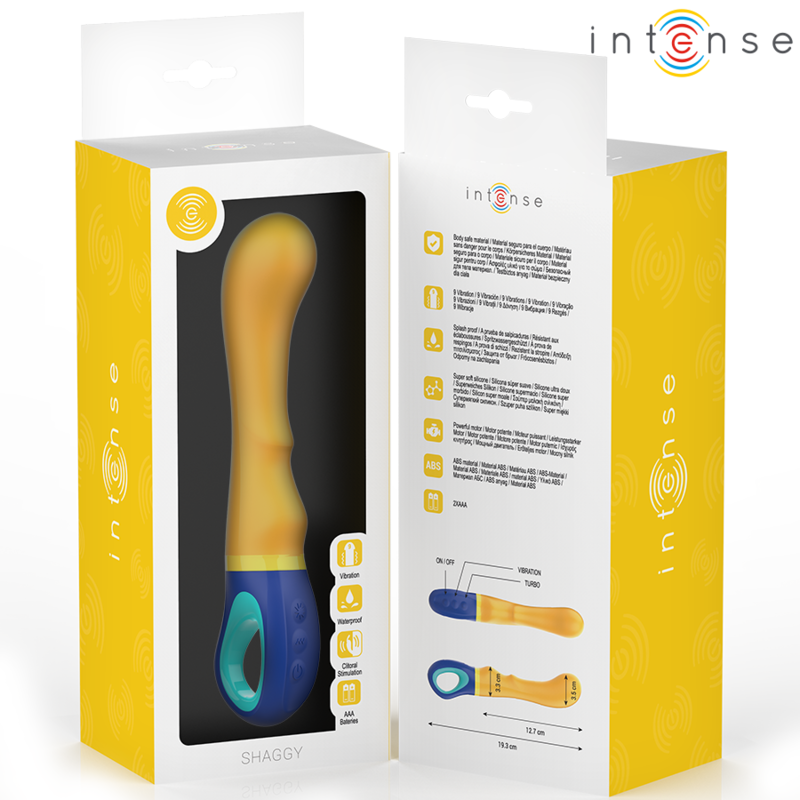 INTENSE - VIBRADOR SHAGGY G-SPOT AMARELO