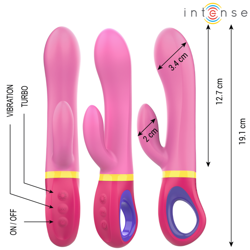 INTENSO - VIBRADOR DAPHNE RABBIT ROSA