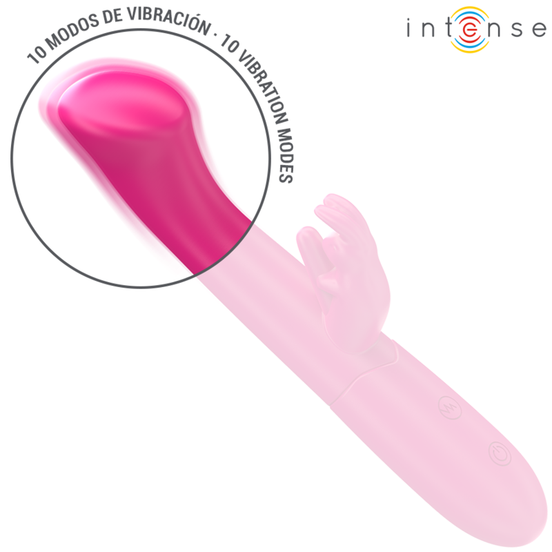 INTENSO - JULIETA VIBRADOR COELHO 18,6 CM 10 VIBRAÇÕES ROSA