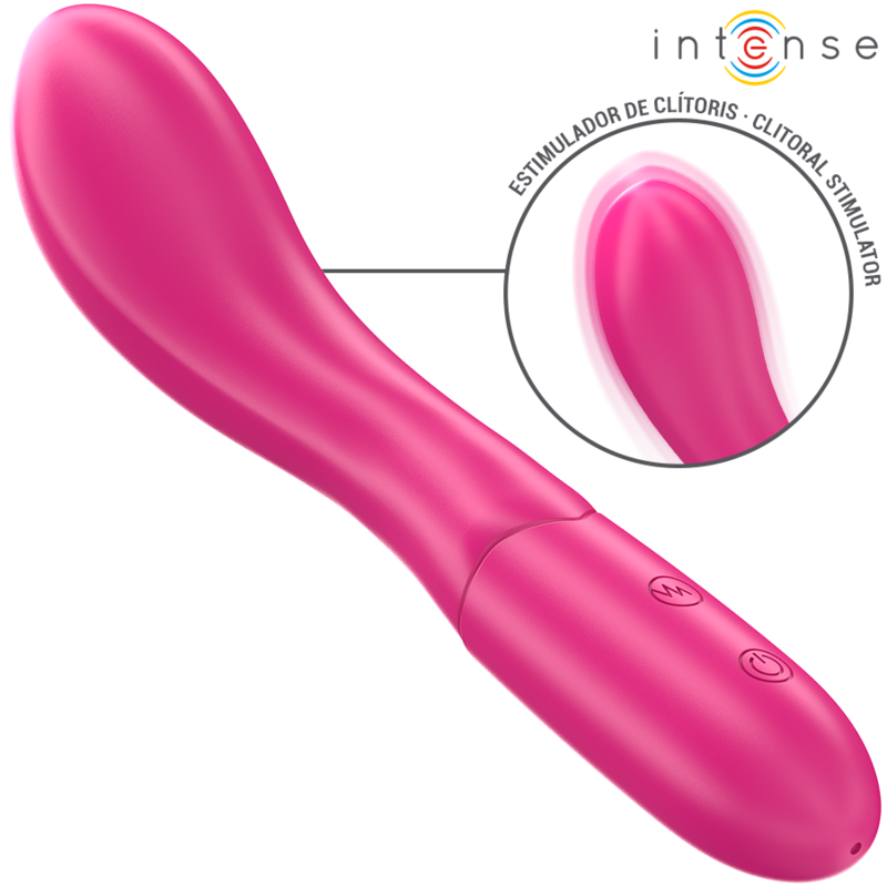 INTENSE - VIBRADOR LISETTE 19 CM FLEXÍVEL 10 VIBRAÇÕES ROSA