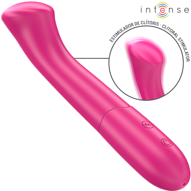 INTENSE - PATY VIBRADOR 19 CM FLEXÍVEL 10 VIBRAÇÕES MODELO 2 ROSA