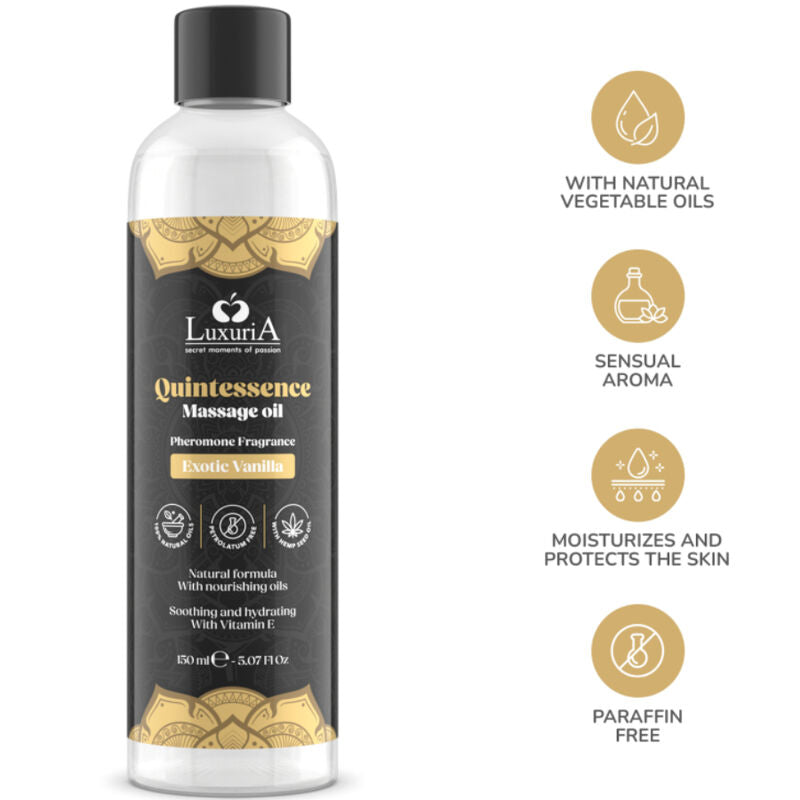 INTIMATELINE LUXURIA - ÓLEO DE MASSAGEM EXÓTICO DE BAUNILHA 150 ML