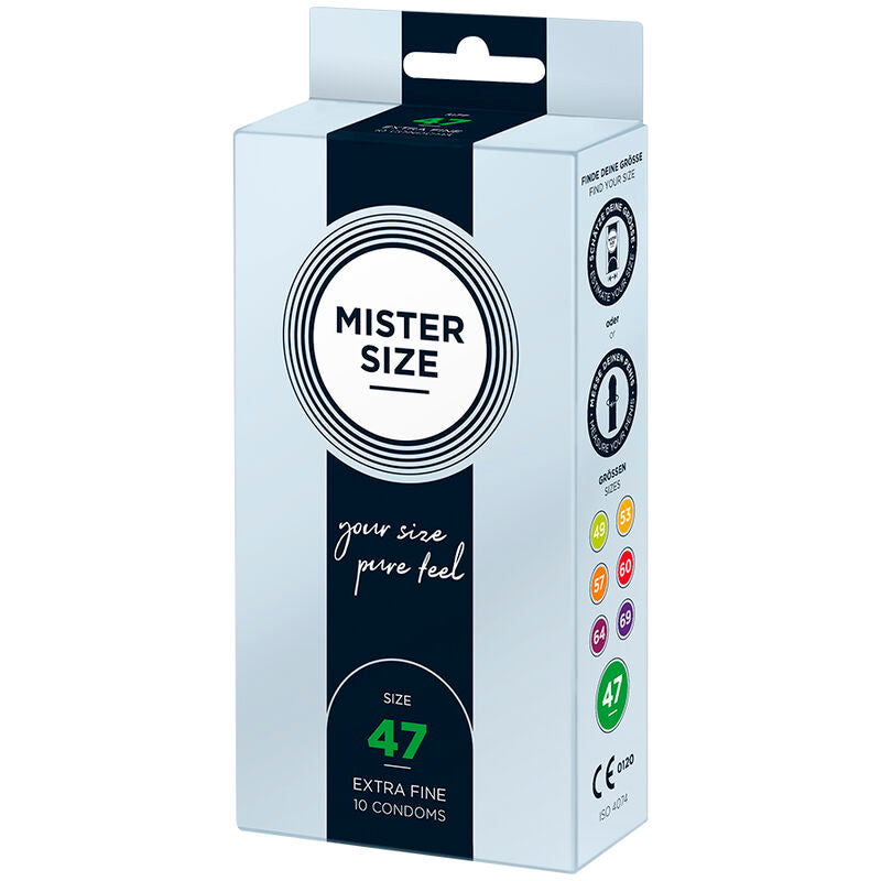 MISTER SIZE - PRESERVATIVOS TALLA XS 47 MM (10 UNIDADES)