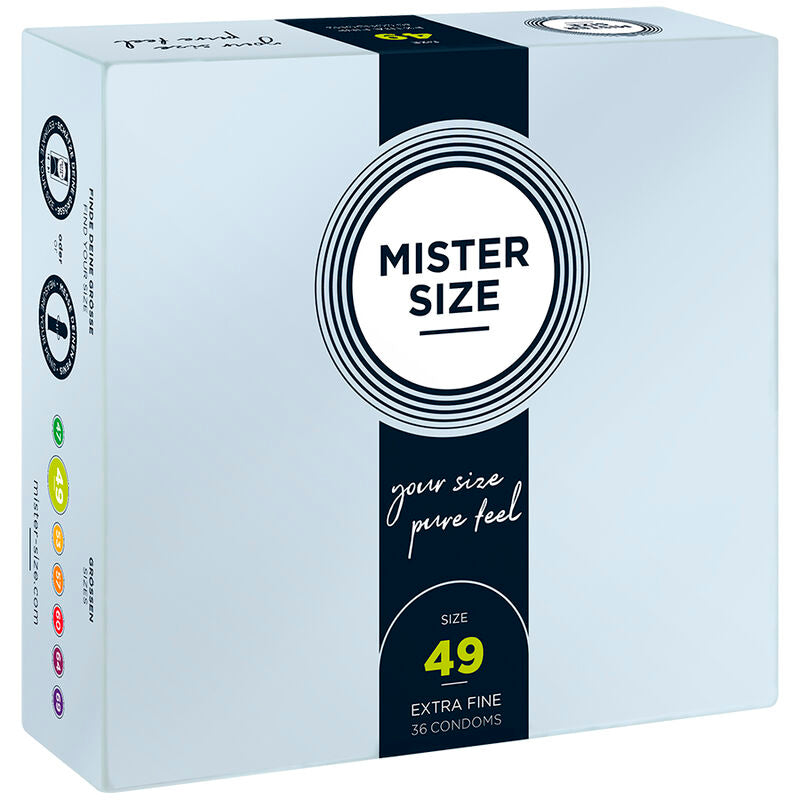 MISTER SIZE - PRESERVATIVOS TALLA S 49 MM (36 UNIDADES)