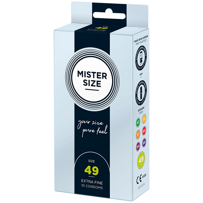 MISTER SIZE - PRESERVATIVOS TALLA S 49 MM (10 UNIDADES)