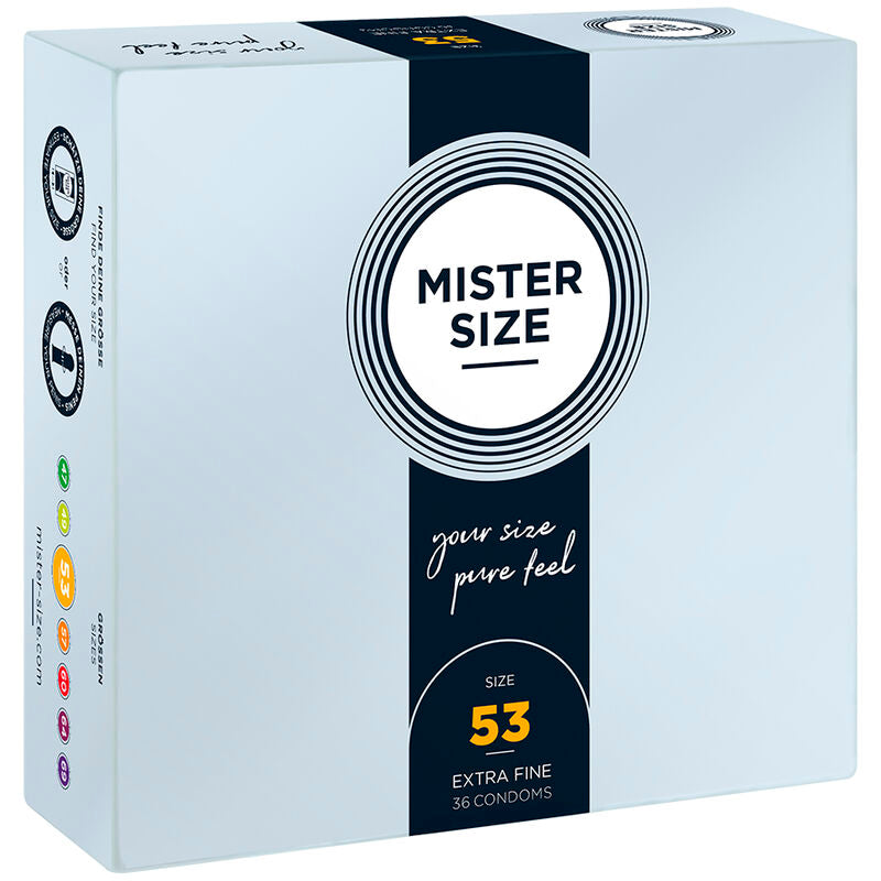 MISTER SIZE - PRESERVATIVOS TAMANHO M 53 MM (36 UNIDADES)