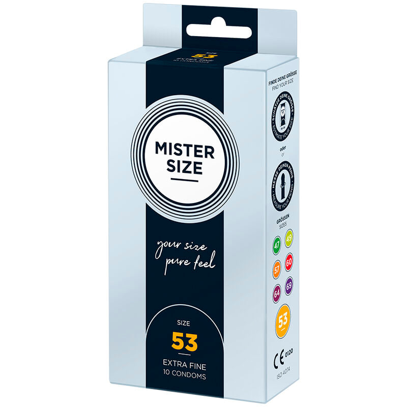 MISTER SIZE - PRESERVATIVOS TAMANHO M 53 MM (10 UNIDADES)