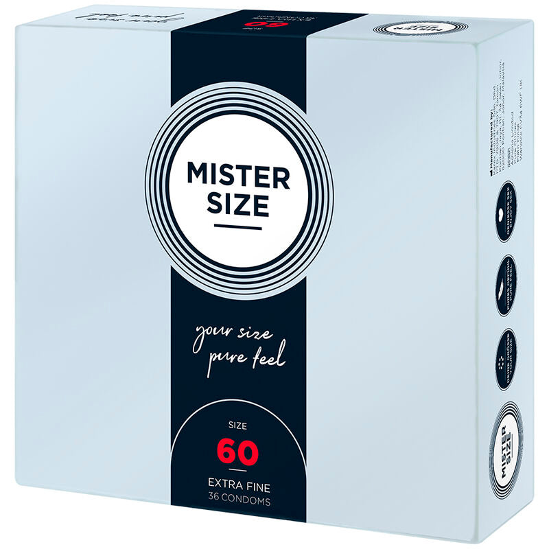 MISTER SIZE - PRESERVATIVOS TALLA XL 60 MM (36 UNIDADES)