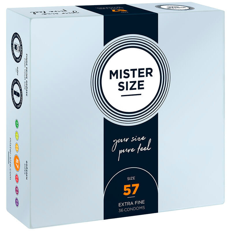 MISTER SIZE - PRESERVATIVOS TAMANHO L 57 MM (36 UNIDADES)