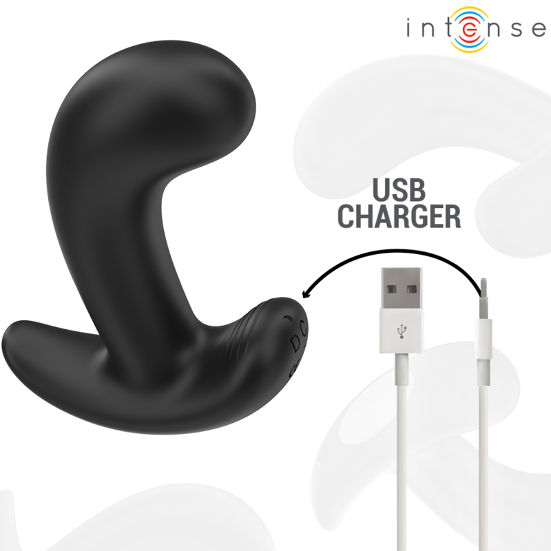 INTENSO - CHANDLER ANAL PLUG 10 VIBRAÇÕES PRETO CONTROLE REMOTO