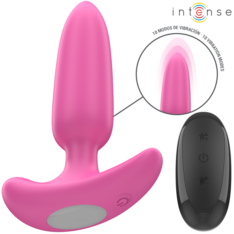 INTENSO - ROSS ANAL PLUG 10 VIBRAÇÕES ROSA CONTROLE REMOTO