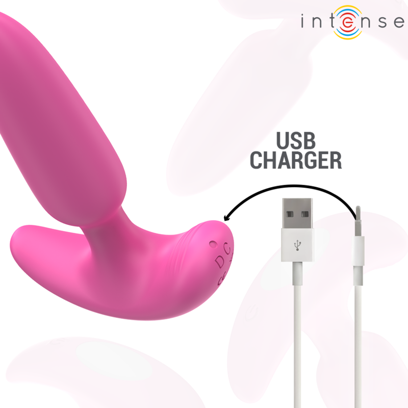 INTENSO - ROSS ANAL PLUG 10 VIBRAÇÕES ROSA CONTROLE REMOTO