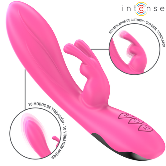 INTENSO - RANDALL VIBRADOR RABBIT 10 VIBRAÇÕES ROSA