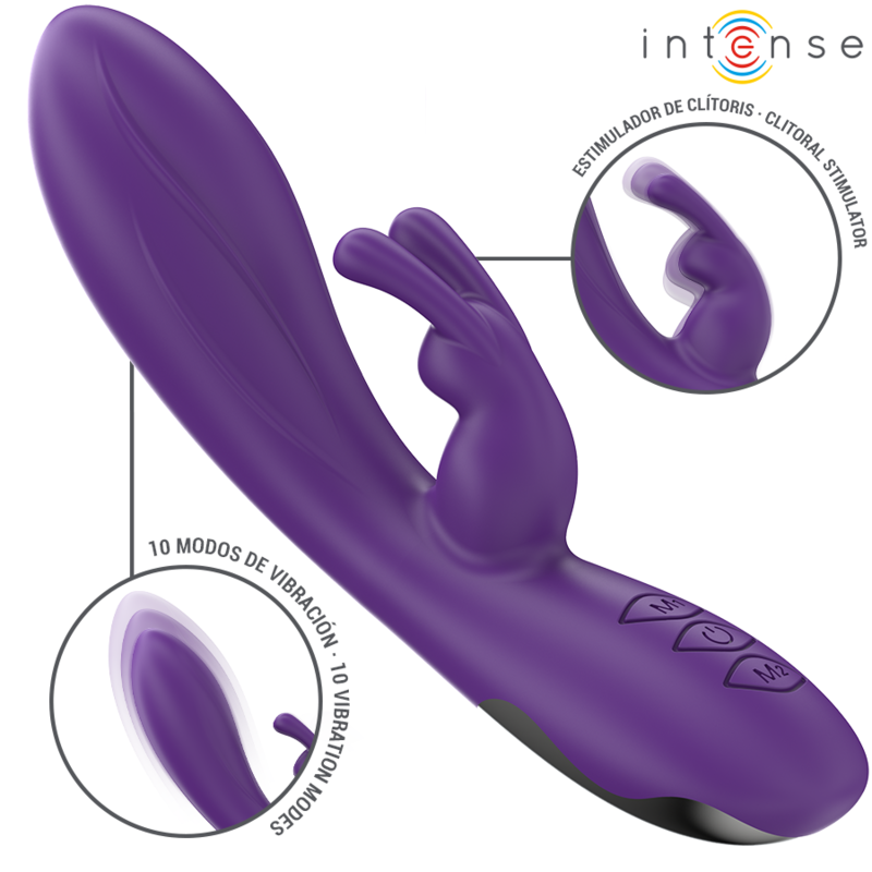 INTENSE - RANDALL VIBRATOR RABBIT 10 VIBRATIONS PURPLE