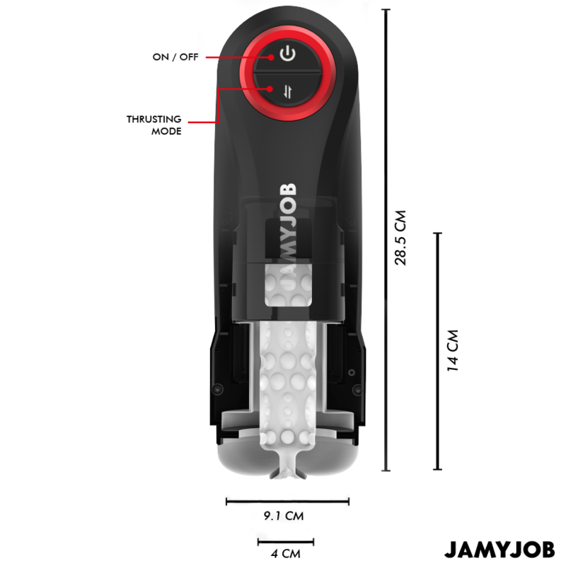 JAMYJOB - GRAVITY AUTOMATIC VAGINA MASTURBATOR 5 THRUST MODES AND SOUND EFFECT