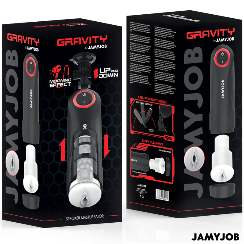 JAMYJOB - GRAVITY AUTOMATIC VAGINA MASTURBATOR 5 THRUST MODES AND SOUND EFFECT