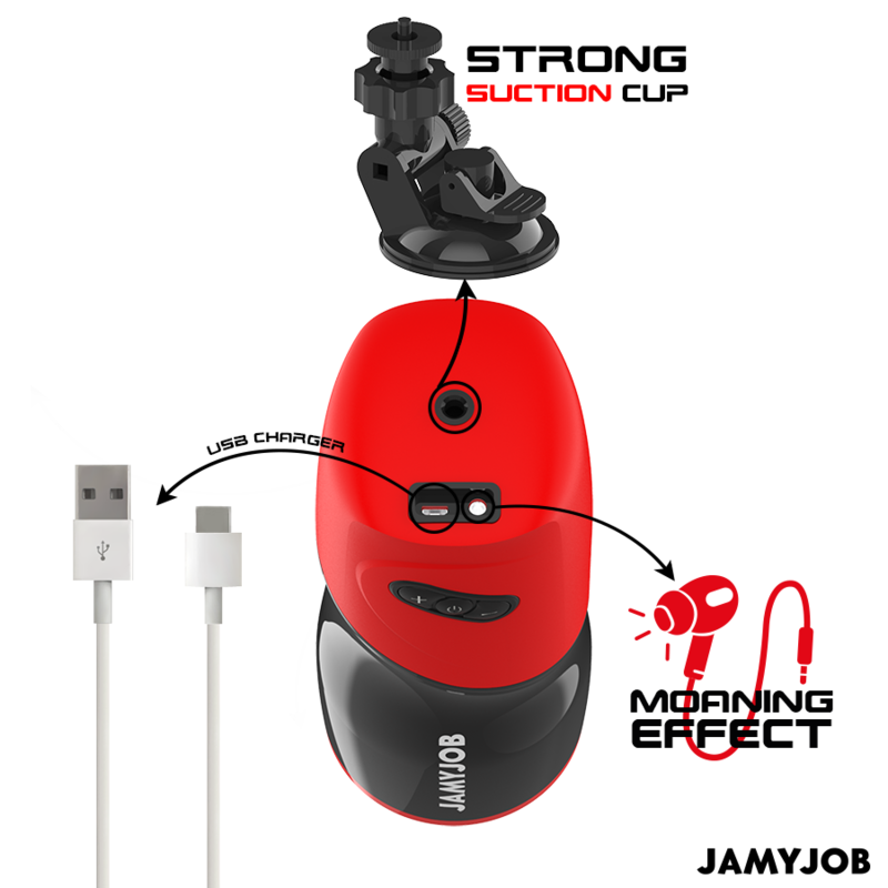 JAMYJOB - MASTURBADOR VAGINA AUTOMÁTICO XPEED 5 MODOS DE IMPULSO E EFEITO SOM