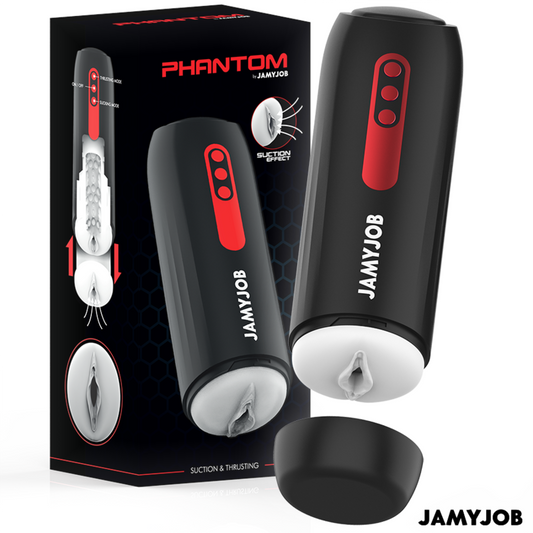 JAMYJOB - MASTURBADOR AUTOMÁTICO PHANTOM VAGINA 5 MODOS DE SUCÇÃO E IMPULSO