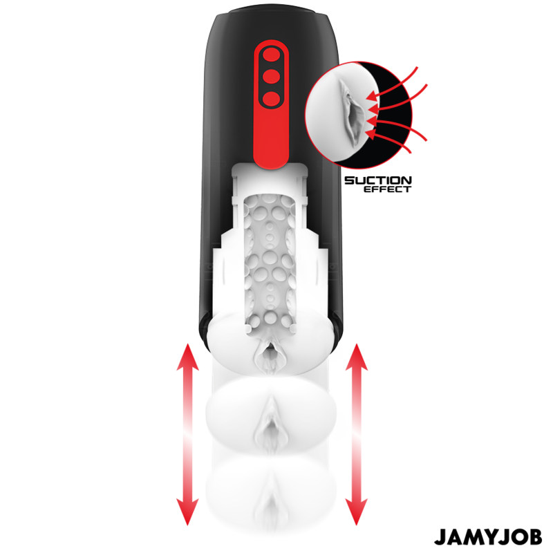 JAMYJOB - MASTURBADOR AUTOMÁTICO PHANTOM VAGINA 5 MODOS DE SUCÇÃO E IMPULSO