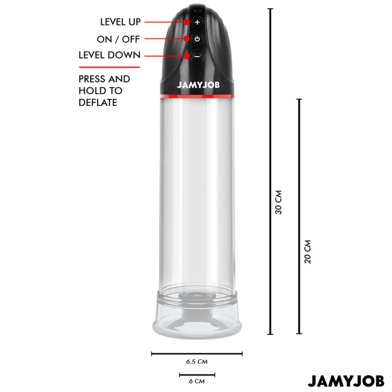 JAMYJOB - XPAND BOMBA AUTOMÁTICA 3 NIVELES DE SUCCIÓN GRIS