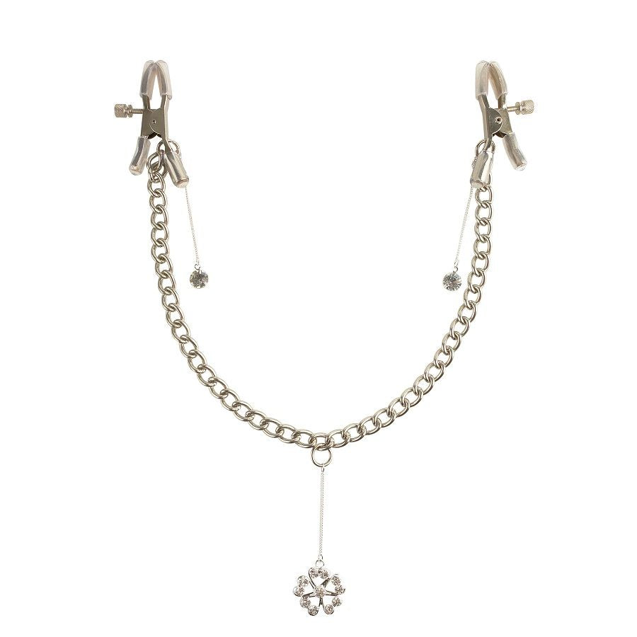 FETISH FANTASY SERIES - CLOVER NIPPLE CLAMPS WITH CHAIN