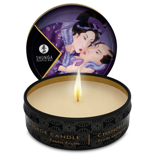 SHUNGA - MINI CARESS BY CANDELIGHT EXOTIC FRUIT MASSAGE CANDLE 30 ML