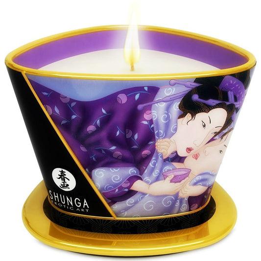 SHUNGA - MINI CARESS BY CANDELIGHT VELA DE MASSAGEM COM FRUTAS EXÓTICAS 170 ML