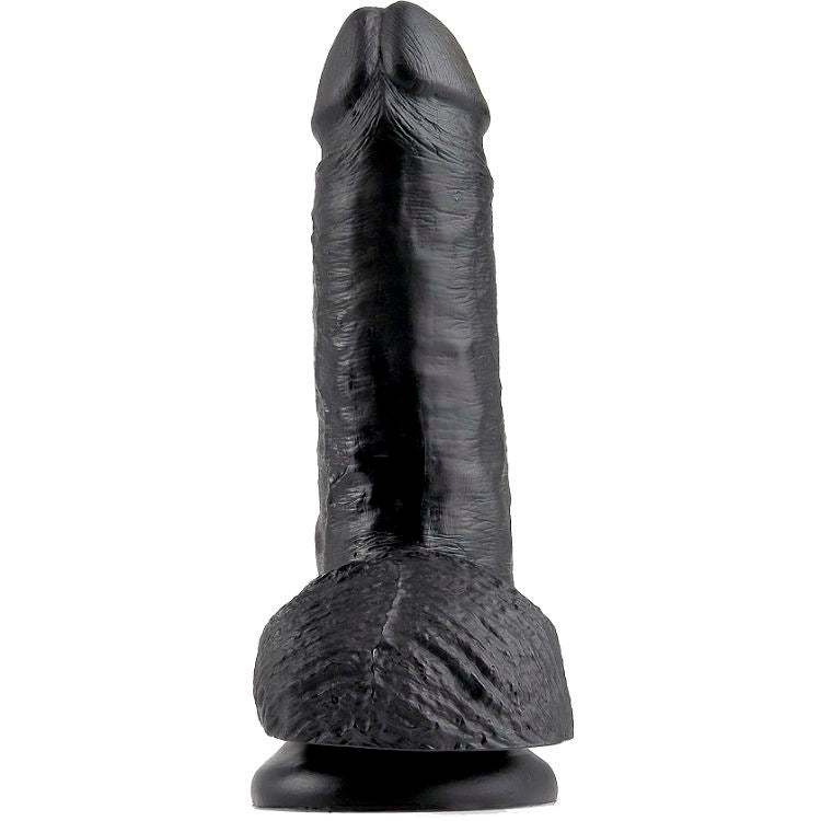 KING COCK - 7 REALISTIC BLACK PENIS 17.8 CM