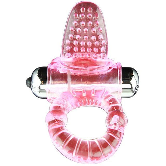 DANCE - SWEET ABS 10 RHYTHMS RING VIBRATING PENIS RING PINK