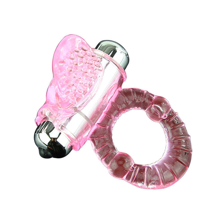 DANCE - SWEET ABS 10 RHYTHMS RING VIBRATING PENIS RING PINK