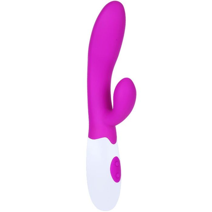 PRETTY LOVE - VIBRADOR DE FLERTE COM ESTIMULADOR DE CLITÓRIS ALVIS