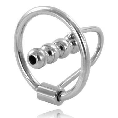 HARD METAL - GLAND RING WITH URETHRAL PLUG 30MM