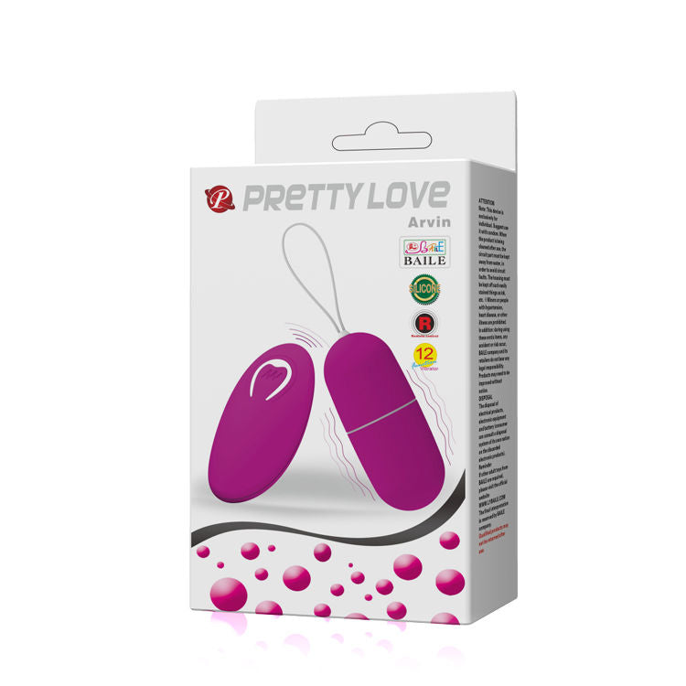 PRETTY LOVE - ARVIN VIBRATING EGG REMOTE CONTROL 12V 