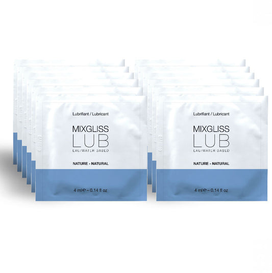 MIXGLISS - LUBRIFICANTE NATURAL À BASE DE ÁGUA 12 MONODOSE 4 ML