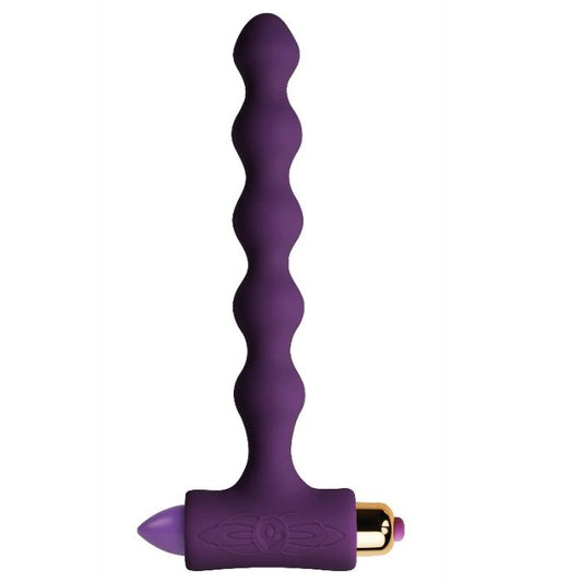 ROCKS-OFF - PLUG ANAL COM VIBRAÇÃO E ONDAS PETITE SENSATIONS PEARLS