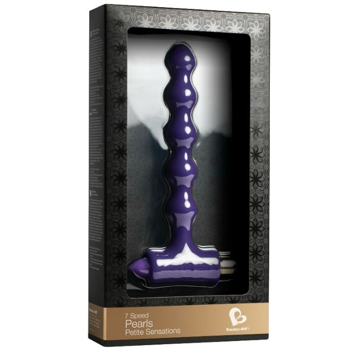 ROCKS-OFF - PETITE SENSATIONS PEARLS VIBRATING AND WAVE-BASED ANAL PLUG