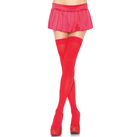 LEG AVENUE - RED OPAQUE TIGHTS