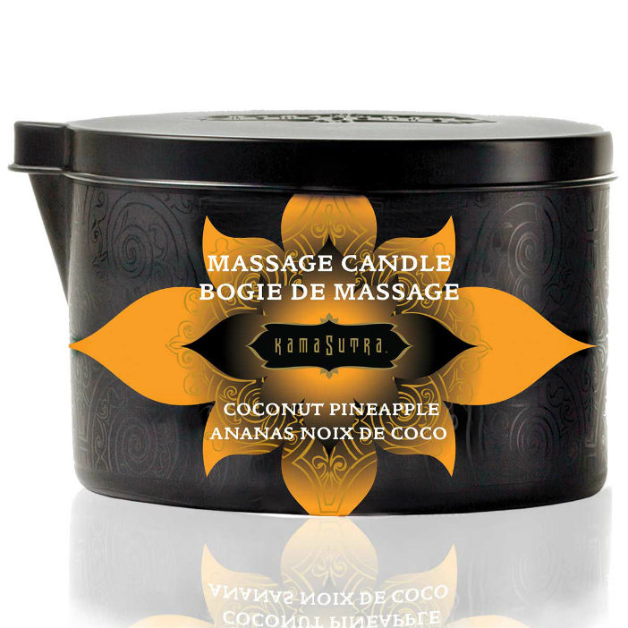 KAMASUTRA - VELA DE MASSAGEM DE COCO E ABACAXI 170GR