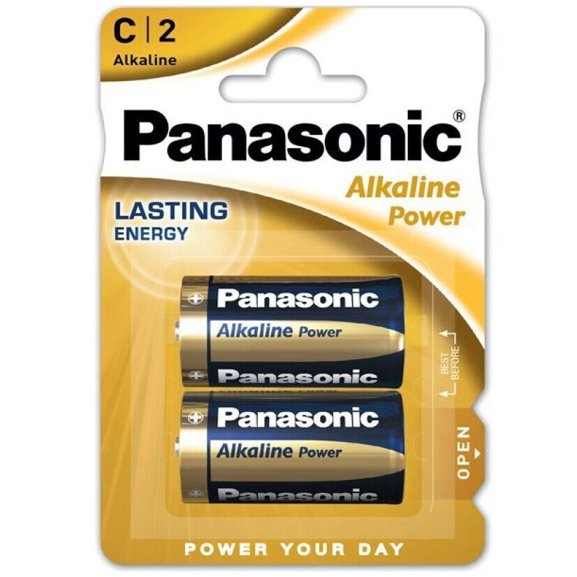 PANASONIC - BRONZE ALKALINE BATTERY C LR14 BLISTER*2