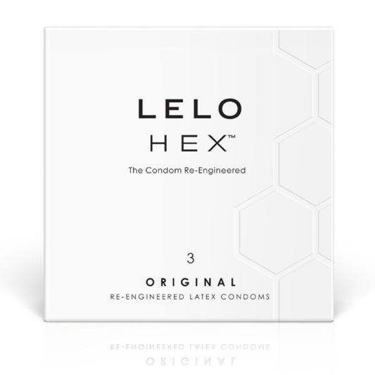 LELO - CAIXA DE PRESERVATIVOS HEX 3 UNIDADES