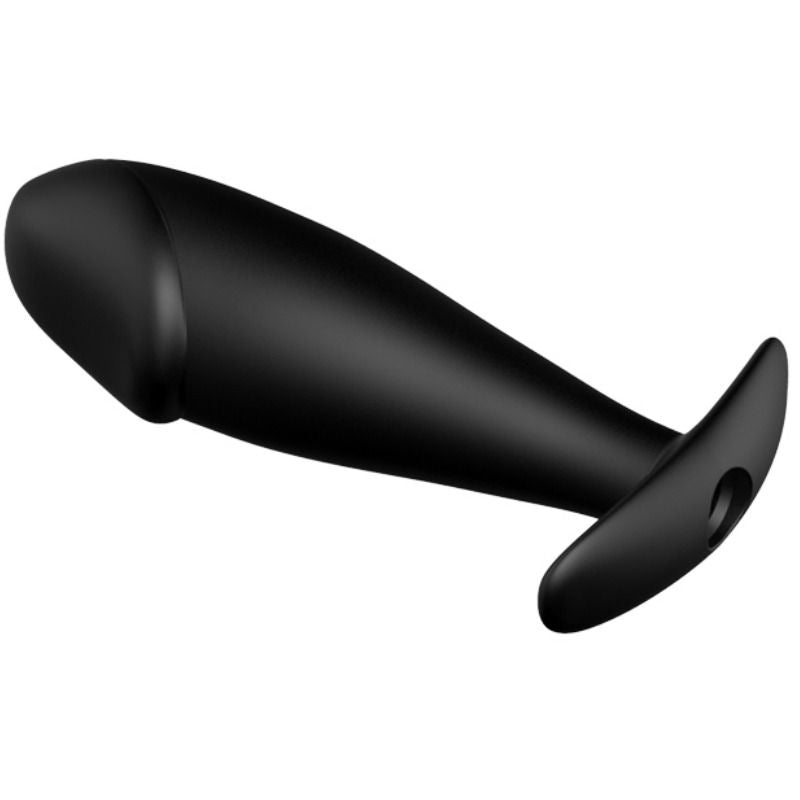 PRETTY LOVE - PLUG ANAL DE SILICONE EM FORMA DE PÊNIS COM 12 MODOS DE VIBRAÇÃO - PRETO