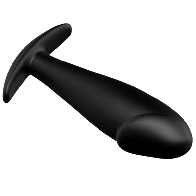 PRETTY LOVE - PLUG ANAL DE SILICONE EM FORMA DE PÊNIS COM 12 MODOS DE VIBRAÇÃO - PRETO