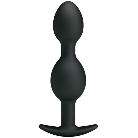 PRETTY LOVE - BOLAS ANAIS DE SILICONE 12,5 CM PRETO